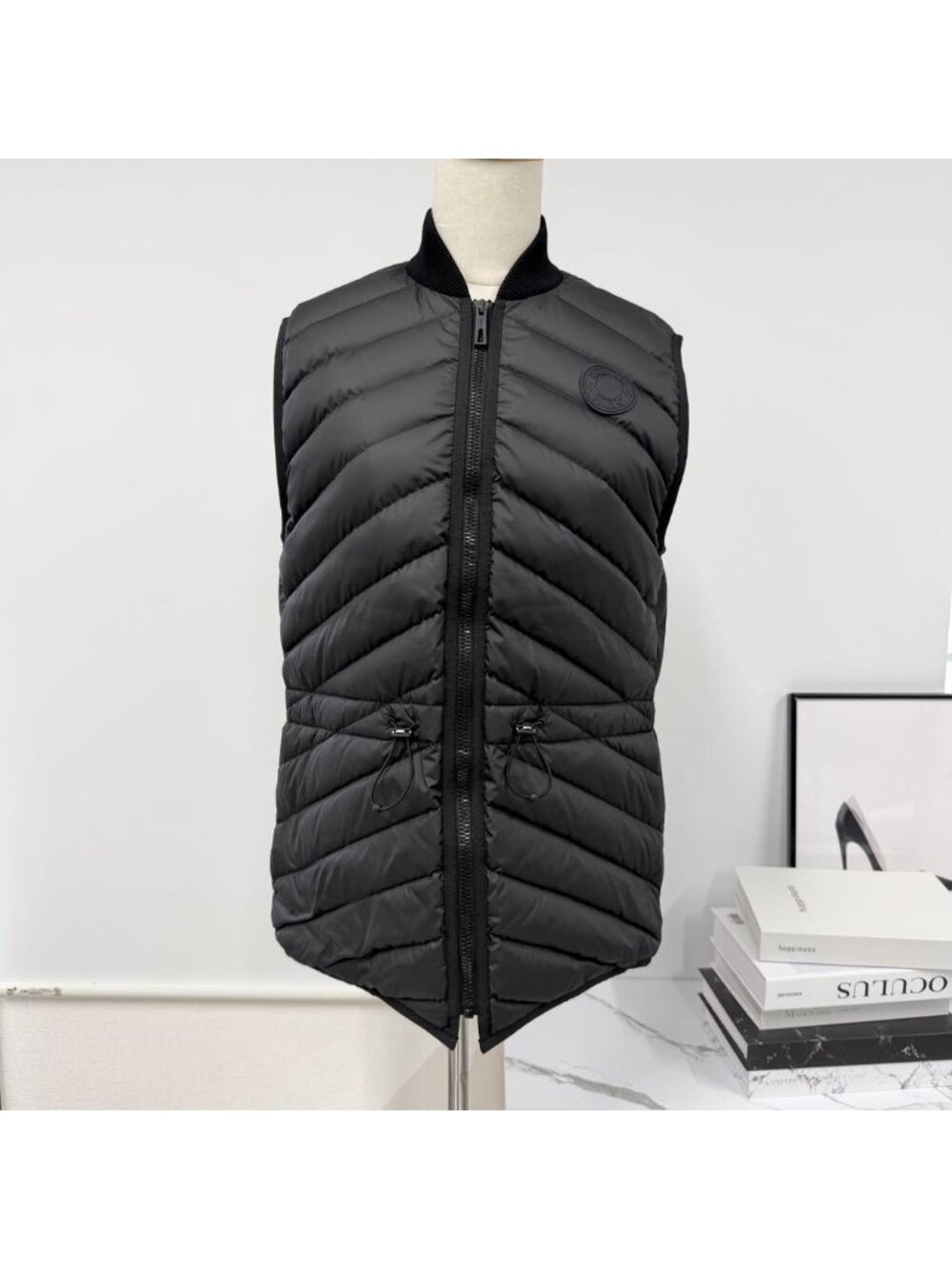 Hermes Down Vest Logo Black
